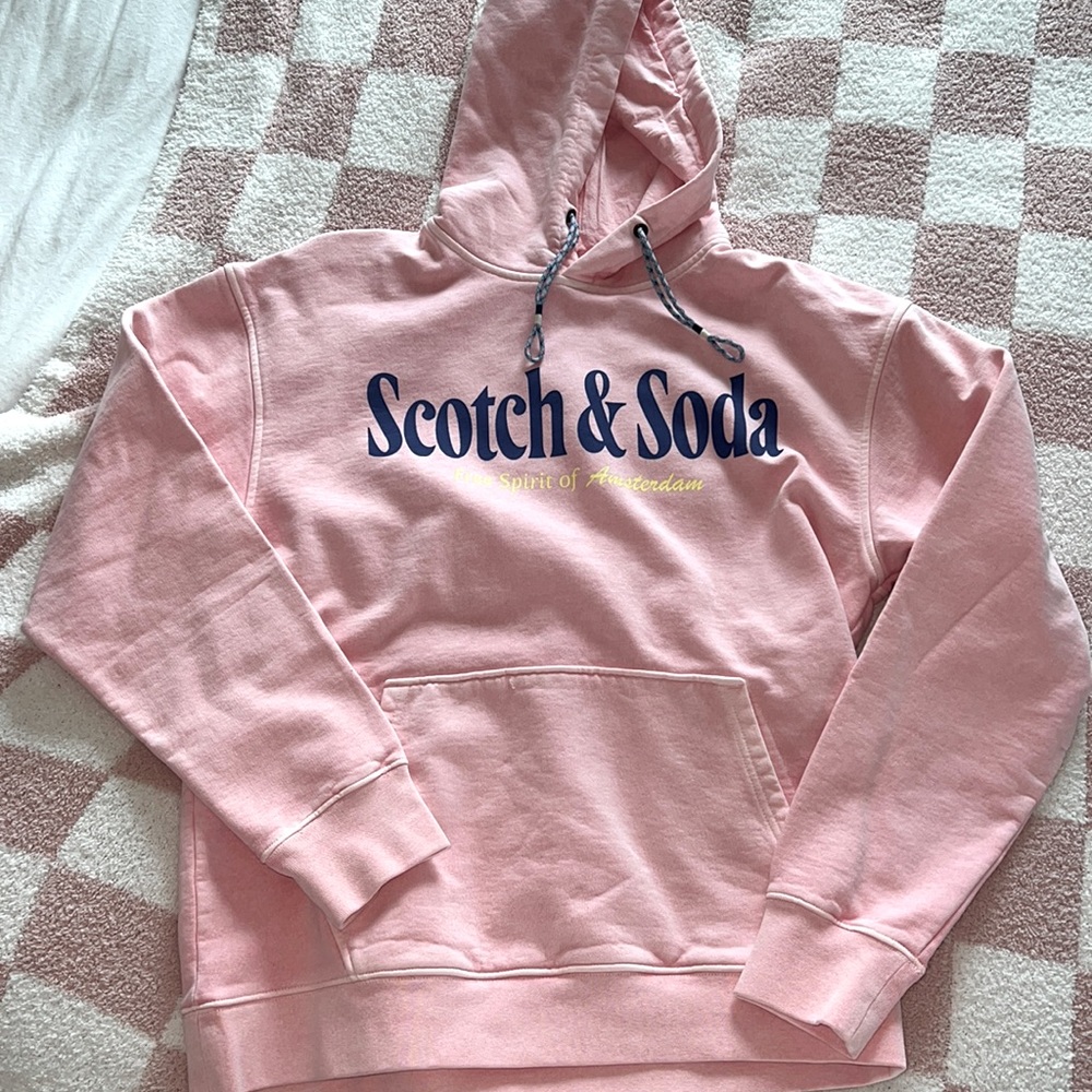 MENS SCOTCH & SODA POCKETED HOODIE SZ L